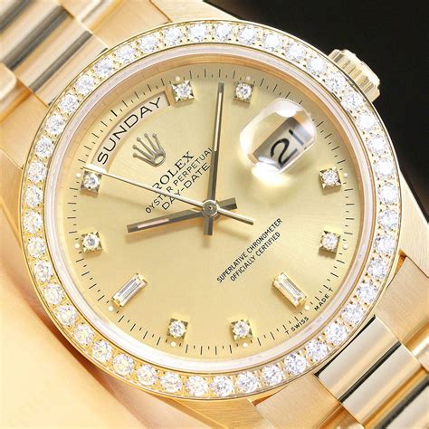 rolex 18238 diamond bezel|Rolex ombre dial.